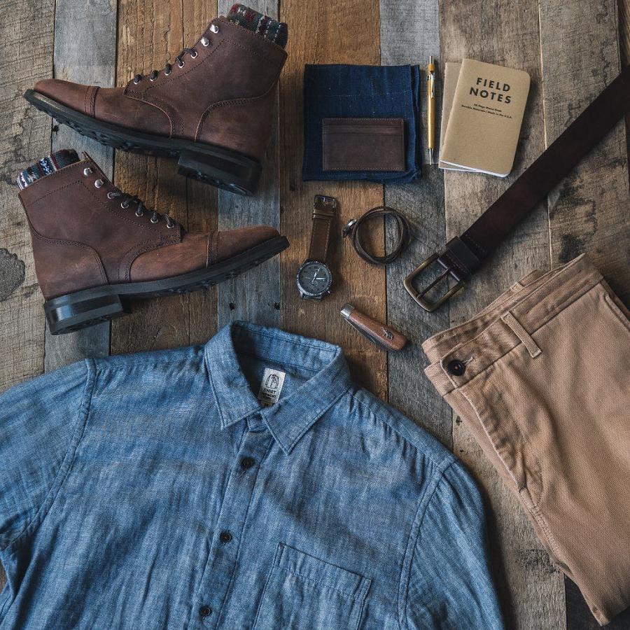 Thursday Boots Axe Slim Fit Chinos Puuvilla Miesten Housut Ruskea | FI279ZUT