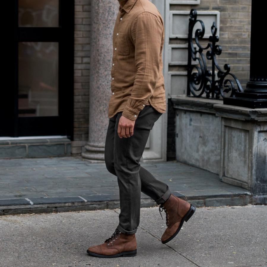 Thursday Boots Axe Slim Fit Chinos Puuvilla Miesten Housut Mustat | FI281KOR