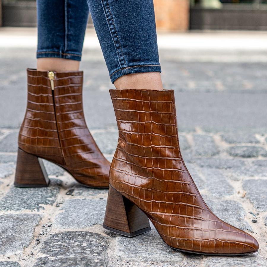 Thursday Boots Boots Heartbreaker Nahkaiset Naisten Korkokengät Ruskea | FI397YXF