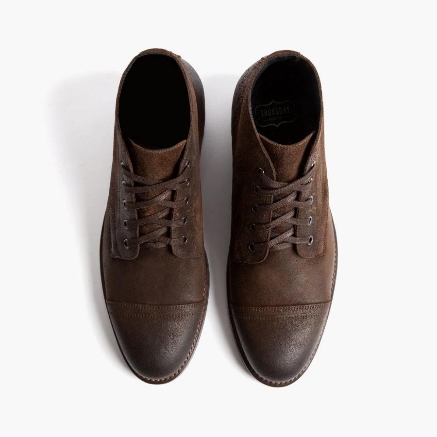 Thursday Boots Cadet Mokka Miesten Chukka Saappaat Kahvi | FI47KOR