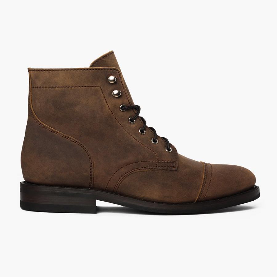 Thursday Boots Captain Nahkaiset Classic Rugged & Resilient Miesten Saappaat Ruskea | FI141WNB