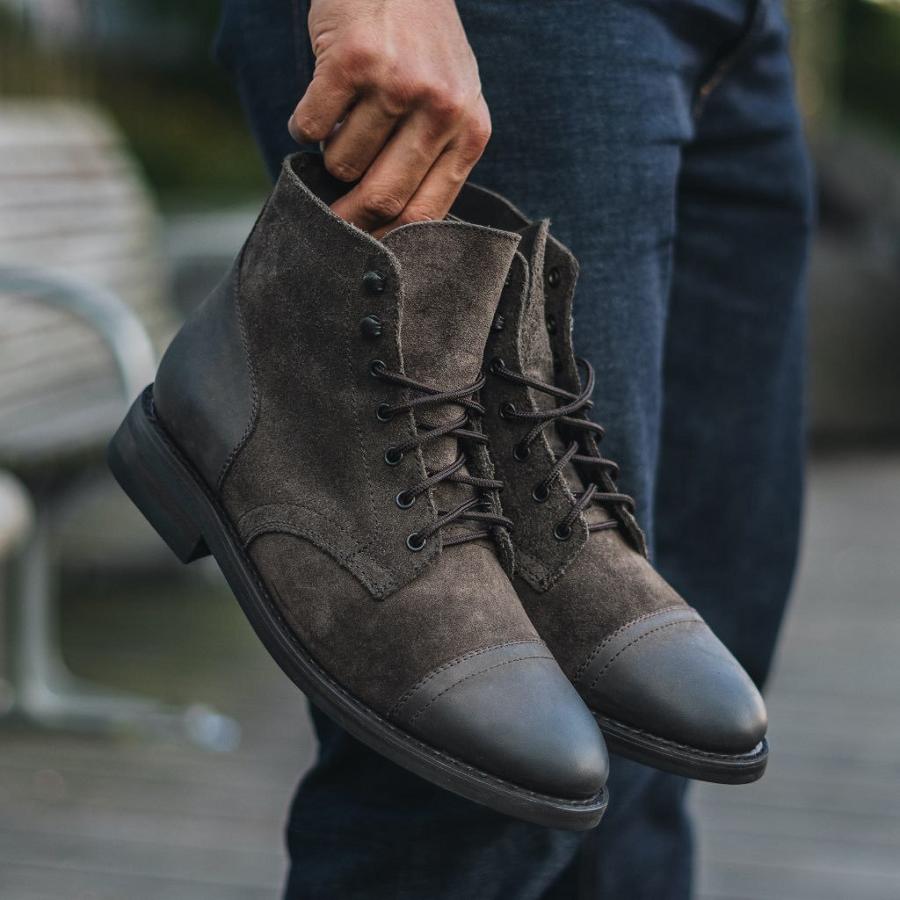 Thursday Boots Captain Nahkaiset Classic Rugged & Resilient Miesten Saappaat Oliivinvihreä | FI142QMA