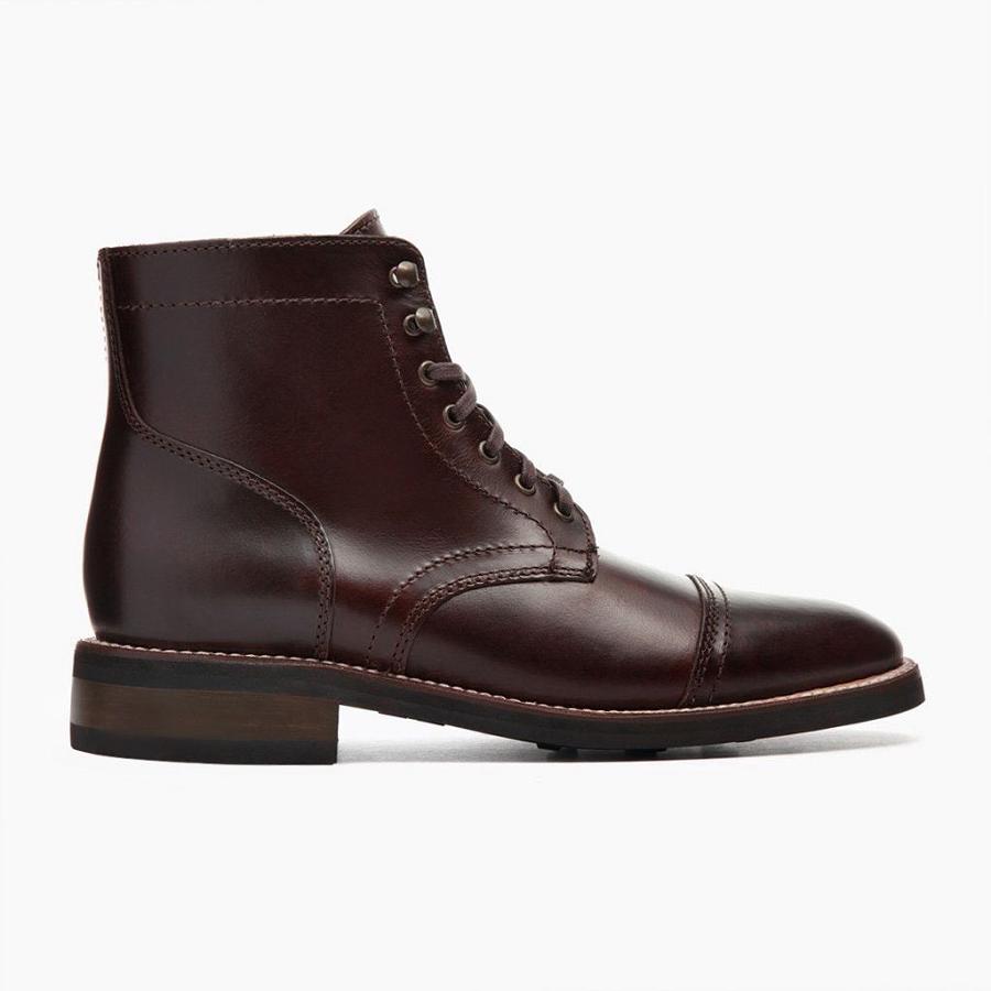 Thursday Boots Captain Nahkaiset Miesten Chukka Saappaat Kahvi | FI48JPQ