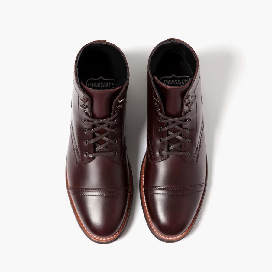 Thursday Boots Captain Nahkaiset Miesten Chukka Saappaat Kahvi | FI48JPQ