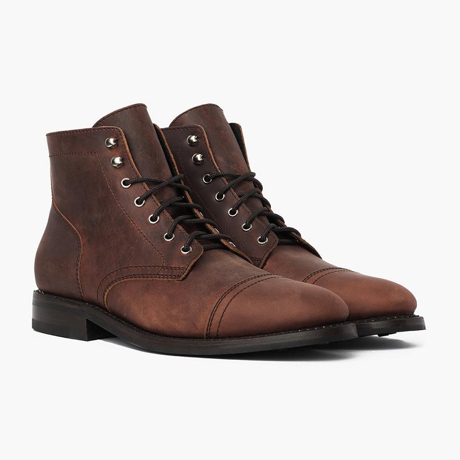 Thursday Boots Captain Nahkaiset Miesten Chukka Saappaat Ruskea | FI49HAP