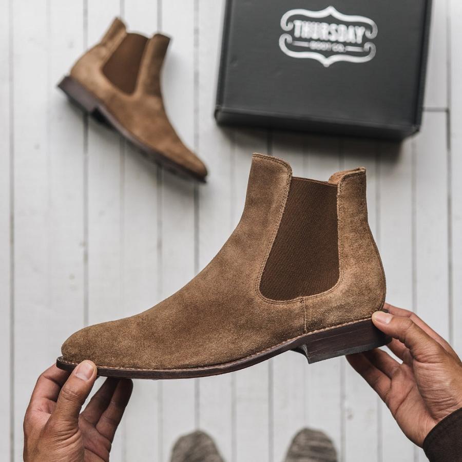 Thursday Boots Cavalier Mokka Miesten Chelsea Saappaat Ruskea | FI23HAP