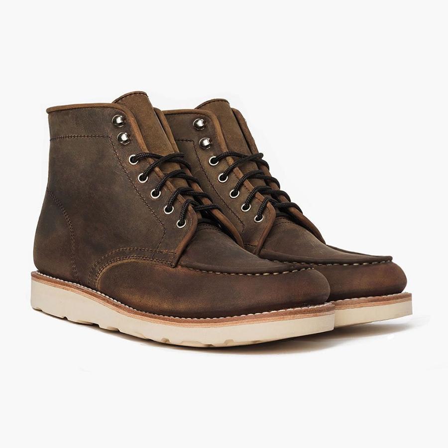 Thursday Boots Diplomat Nahkaiset Miesten Chukka Saappaat Ruskea | FI50GSO