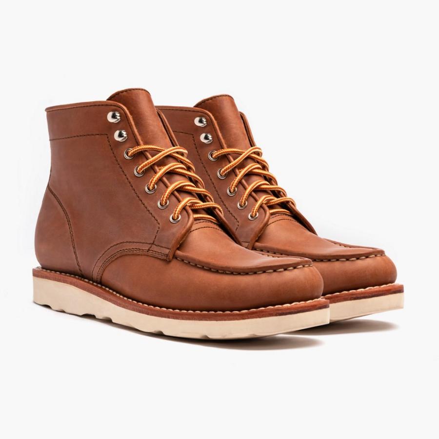 Thursday Boots Diplomat Nahkaiset Rugged & Resilient Miesten Saappaat Ruskea | FI158AHK