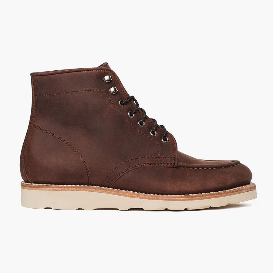 Thursday Boots Diplomat Nahkaiset Rugged & Resilient Miesten Saappaat Kahvi | FI159PJJ