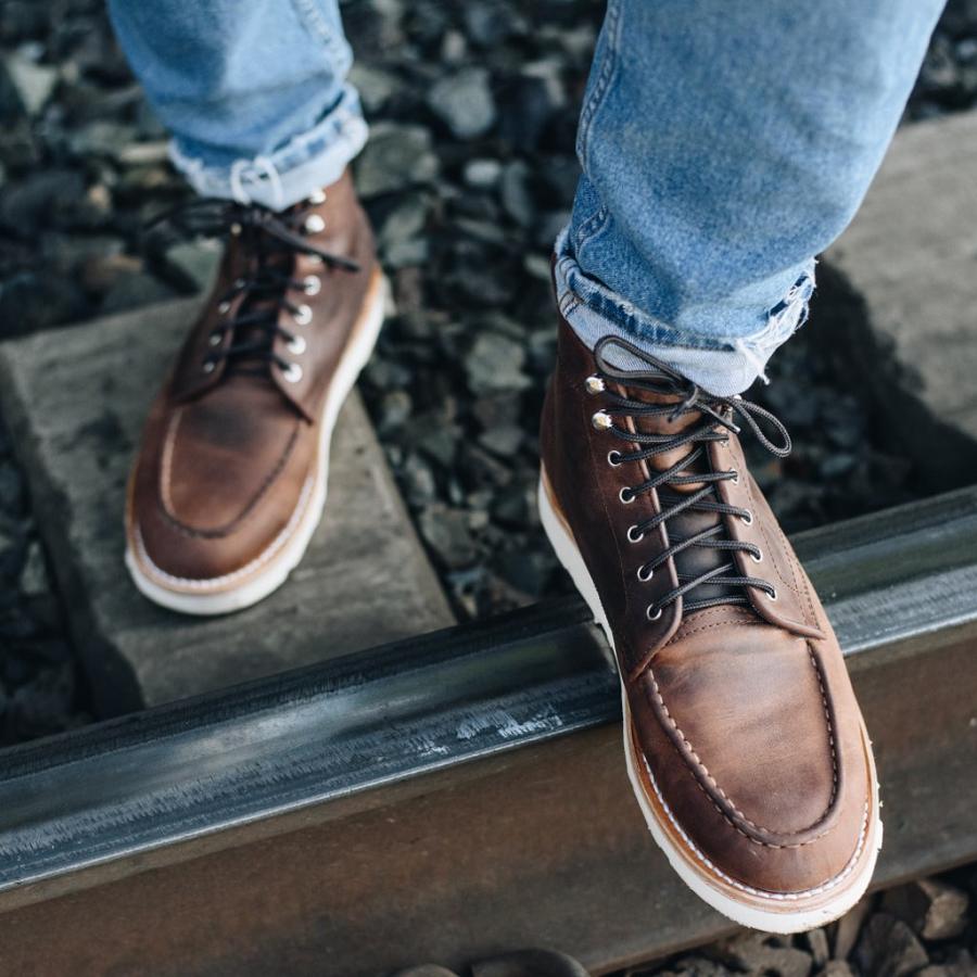 Thursday Boots Diplomat Nahkaiset Rugged & Resilient Miesten Saappaat Kahvi | FI159PJJ