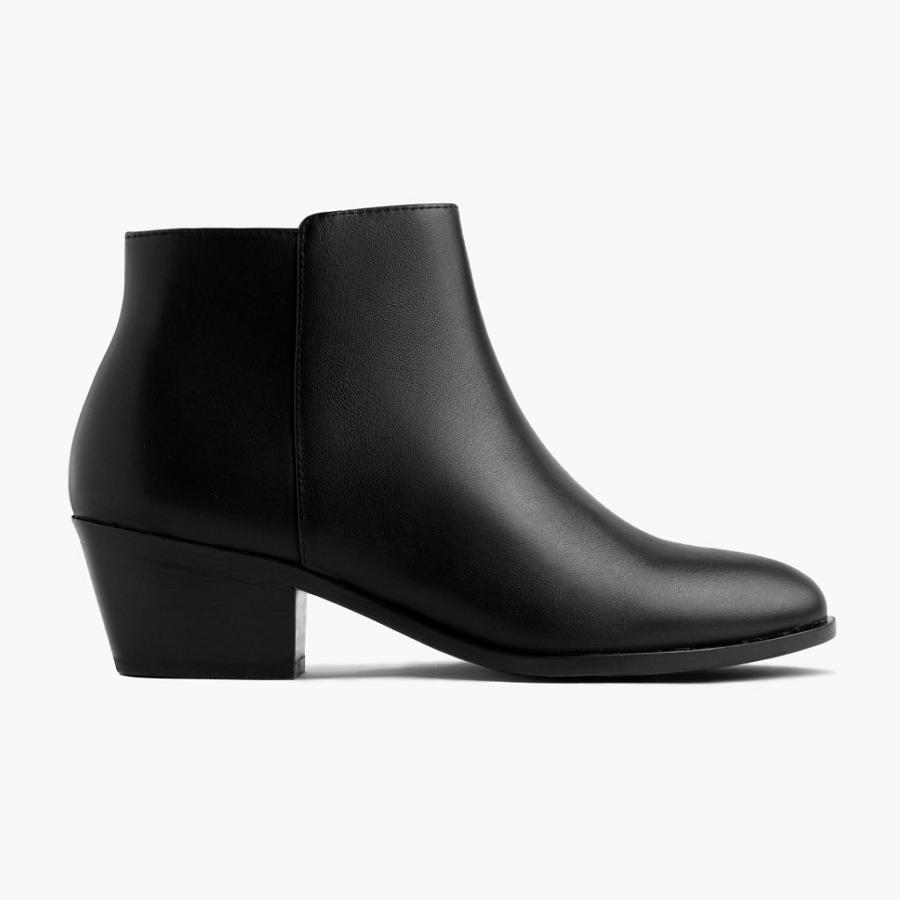 Thursday Boots Downtown Nahkaiset Naisten Saappaat Mustat | FI353BEX