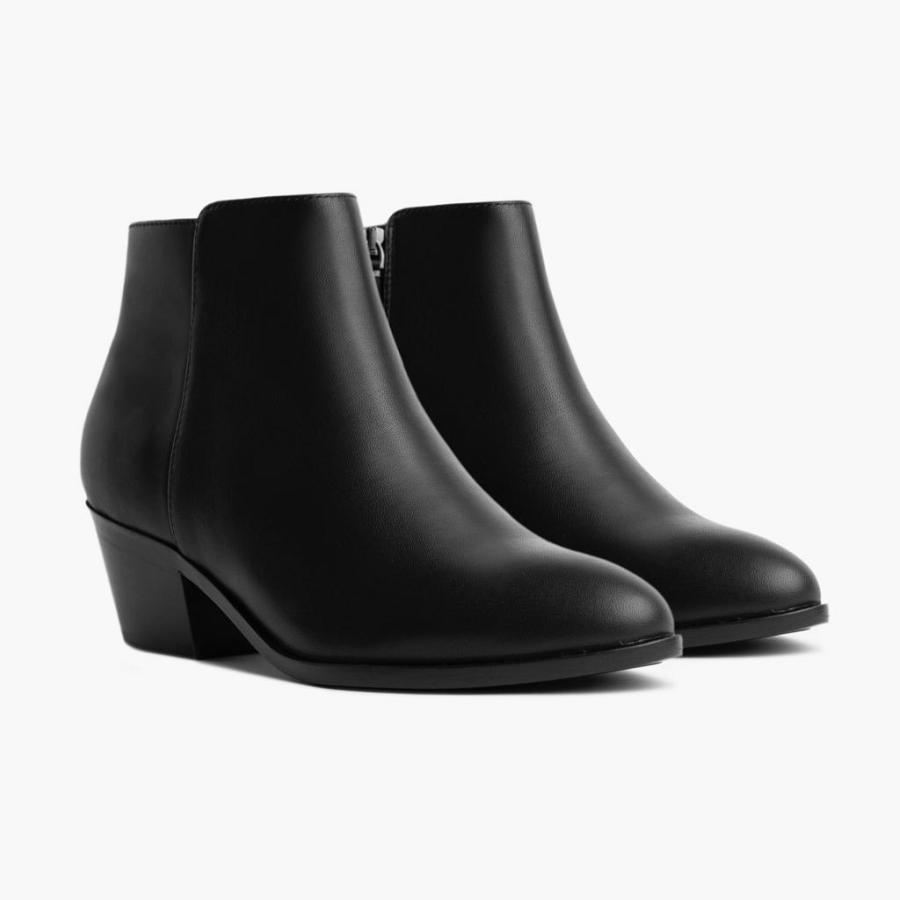 Thursday Boots Downtown Nahkaiset Naisten Saappaat Mustat | FI390DFM2