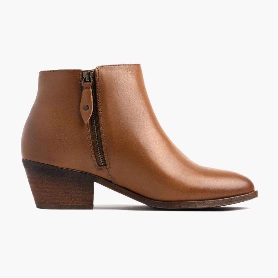 Thursday Boots Downtown Nahkaiset Naisten Saappaat Ruskea | FI390DFM3