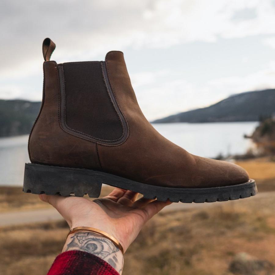 Thursday Boots Legend Nahkaiset Miesten Chelsea Saappaat Ruskea | FI33YXF