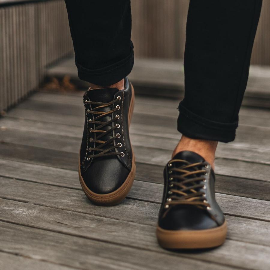 Thursday Boots Premier Low Tops Nahkaiset Miesten Tennarit Viininpunainen | FI220QMA