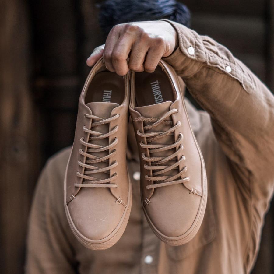 Thursday Boots Premier Low Tops Nahkaiset Classic Miesten Tennarit Oranssi | FI229KOR