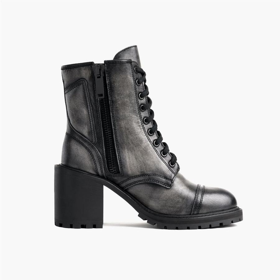 Thursday Boots Rebel Nahkaiset Naisten Saappaat Harmaat | FI390DFM26