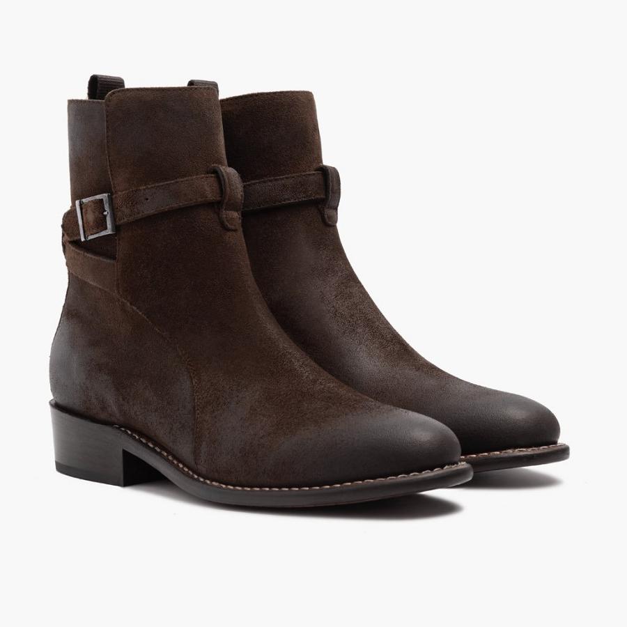 Thursday Boots Rogue Mokka Miesten Chelsea Saappaat Viininpunainen | FI38QMA