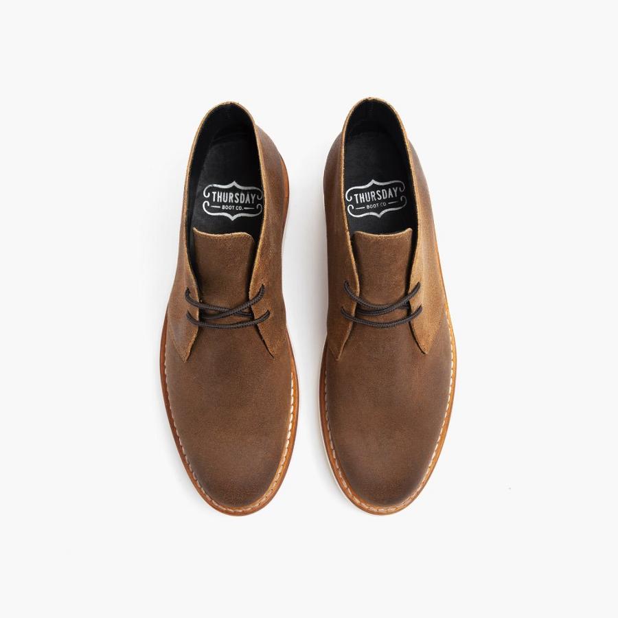 Thursday Boots Scout Mokka Miesten Chukka Saappaat Ruskea | FI60TCE