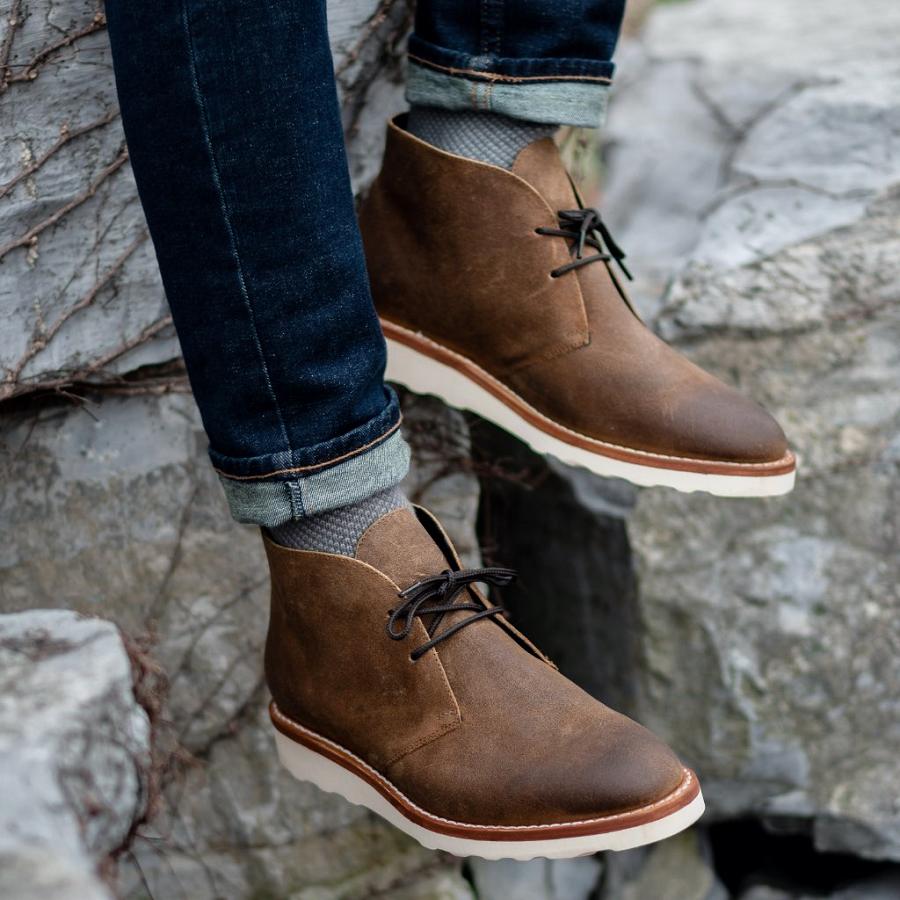 Thursday Boots Scout Mokka Miesten Chukka Saappaat Ruskea | FI60TCE