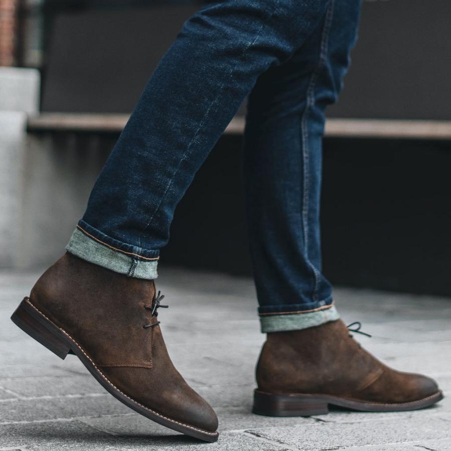 Thursday Boots Scout Mokka Miesten Chukka Saappaat Kahvi | FI61RVD