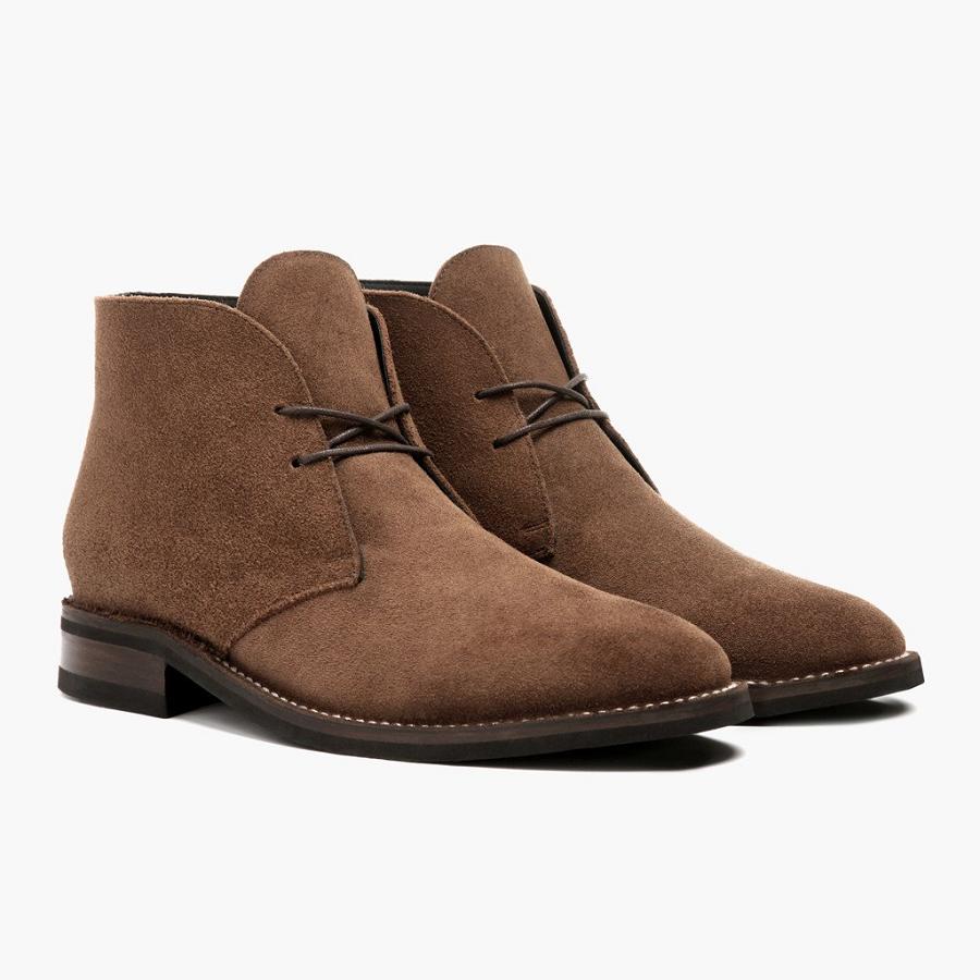 Thursday Boots Scout Mokka Rugged & Resilient Miesten Chukka Saappaat Kahvi | FI63WNB