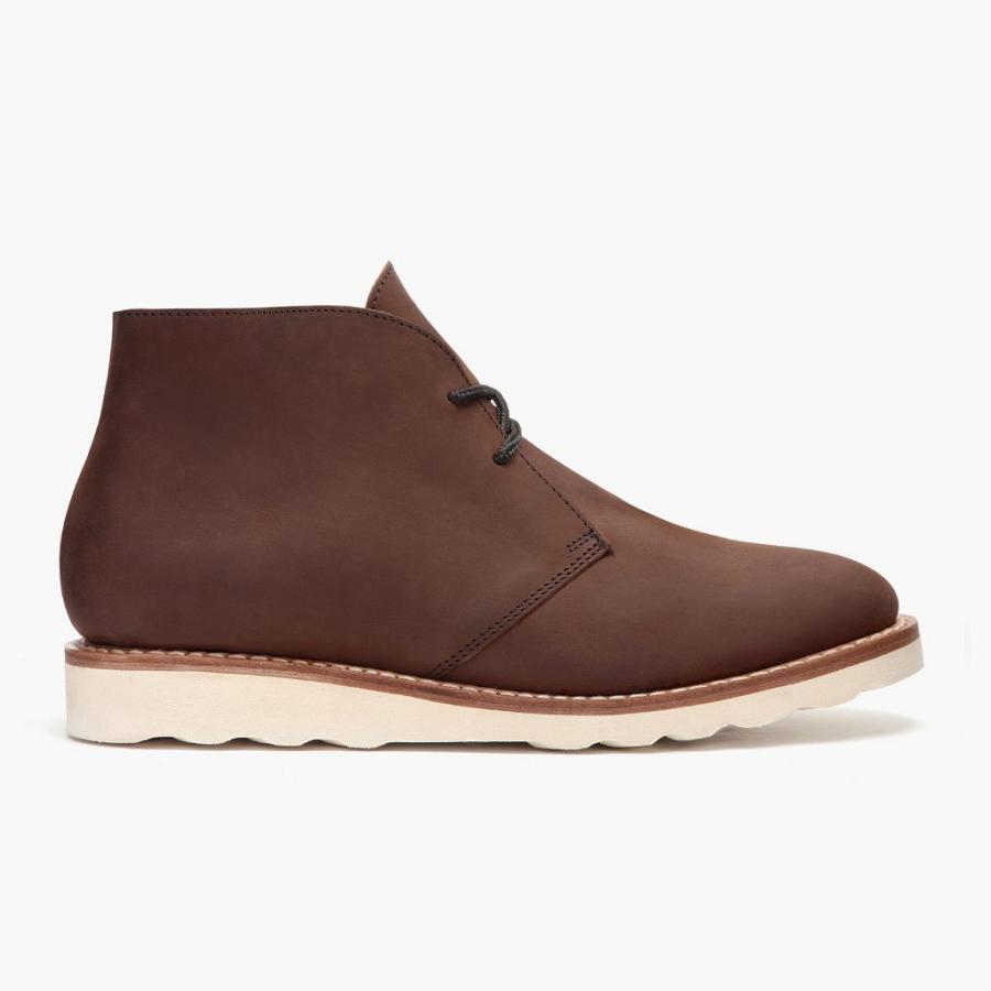 Thursday Boots Scout Nahkaiset Miesten Chukka Saappaat Ruskea | FI53FIL