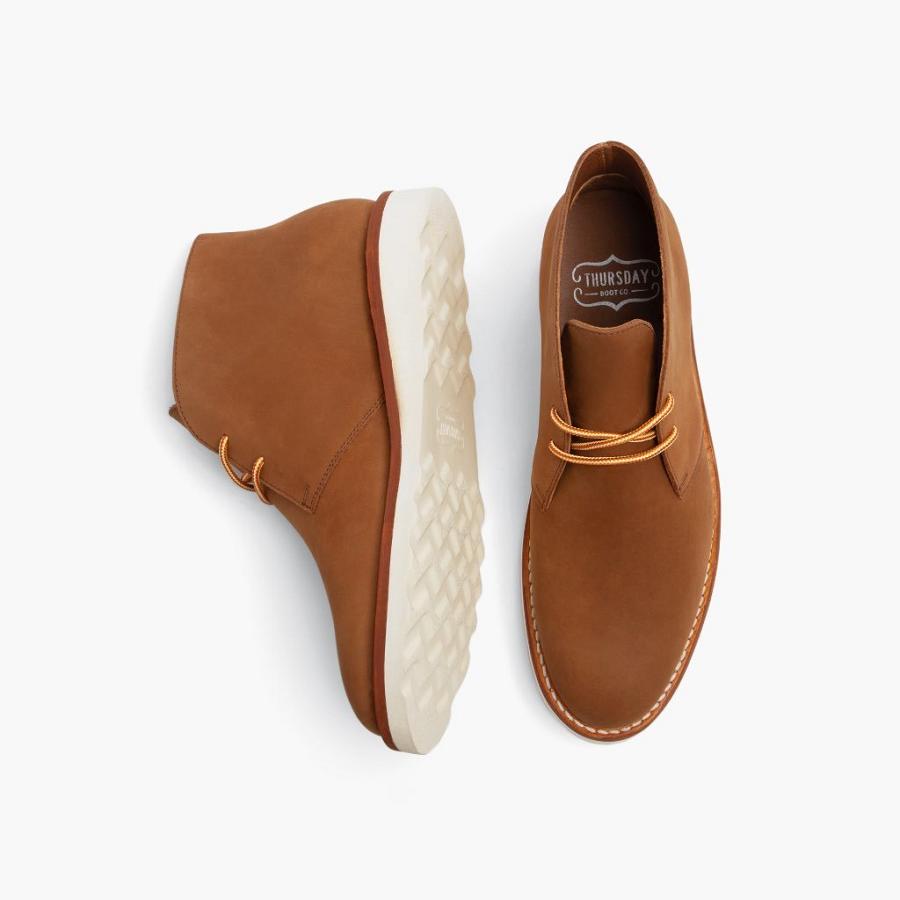 Thursday Boots Scout Nubuck Miesten Chukka Saappaat Ruskea | FI57ILH