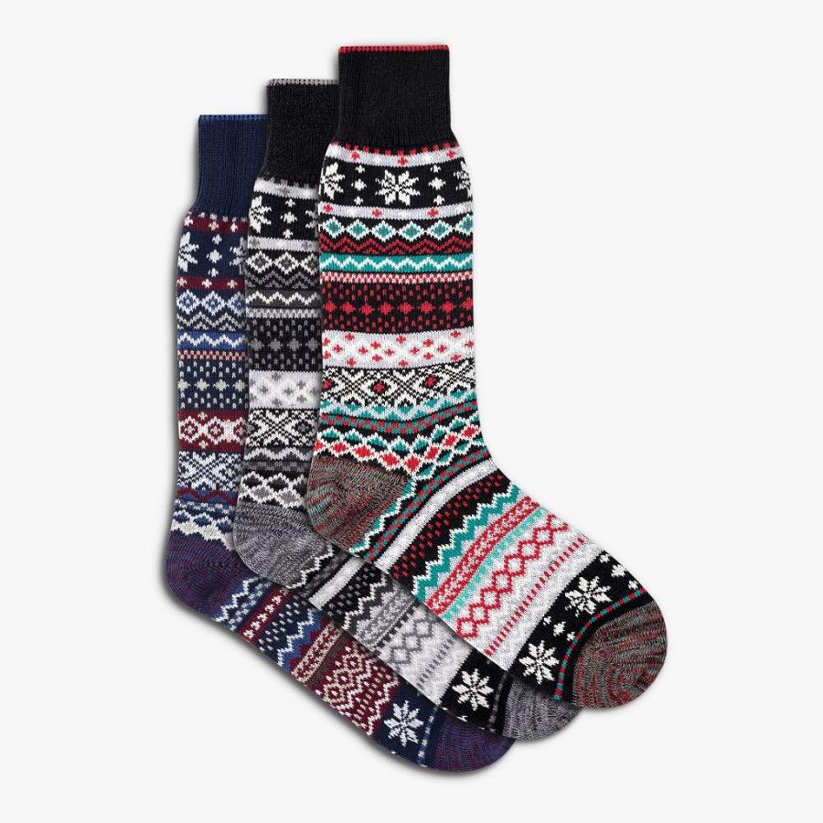 Thursday Boots Sodello Norwegian Puuvilla 3-Pack Miesten Sukat Monivärinen | FI13MQZ