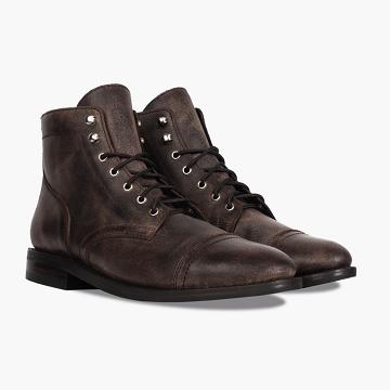 Thursday Boots Captain Nahkaiset Classic Rugged & Resilient Miesten Saappaat Viininpunainen | FI140EBC