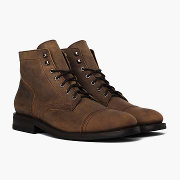 Thursday Boots Captain Nahkaiset Classic Rugged & Resilient Miesten Saappaat Ruskea | FI141WNB