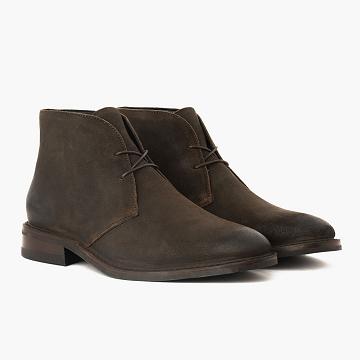 Thursday Boots Scout Mokka Miesten Chukka Saappaat Tummanoliivinvihreä | FI59YXF